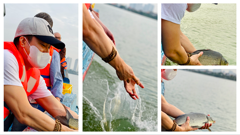 HOẠT ĐỘNG "RÃI TÂM TỪ" THẢ CÁ PHÓNG SANH L3