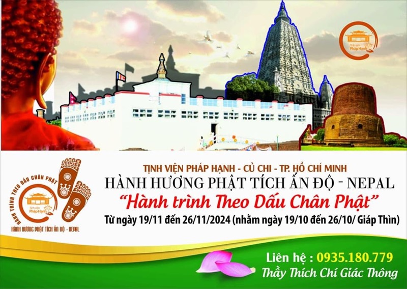 CHƯƠNG TRÌNH HÀNH HƯƠNG PHẬT TÍCH TẠI ẤN ĐỘ-NEPAL